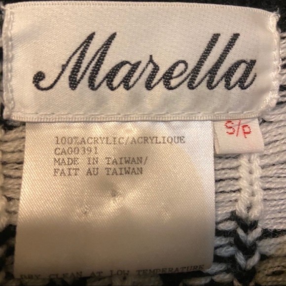 Vintage Cardigan Black and White Check Gold Button - Picture 4 of 4